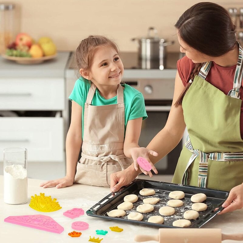 Crown Fondant Silicone Mould Princess Crown Heart Mould for Chocolate Pastry Cake Decorating Wedding Epoxy Polymer Clay Jewelry