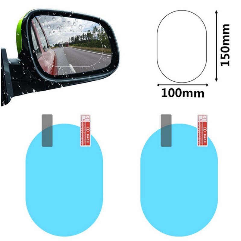 Car RearView Rainproof Film Nano Clear Side Mirror Anti Rain Fog Water Soft Film Protction Sticker Tool Car Exterior 2Pcs/Set