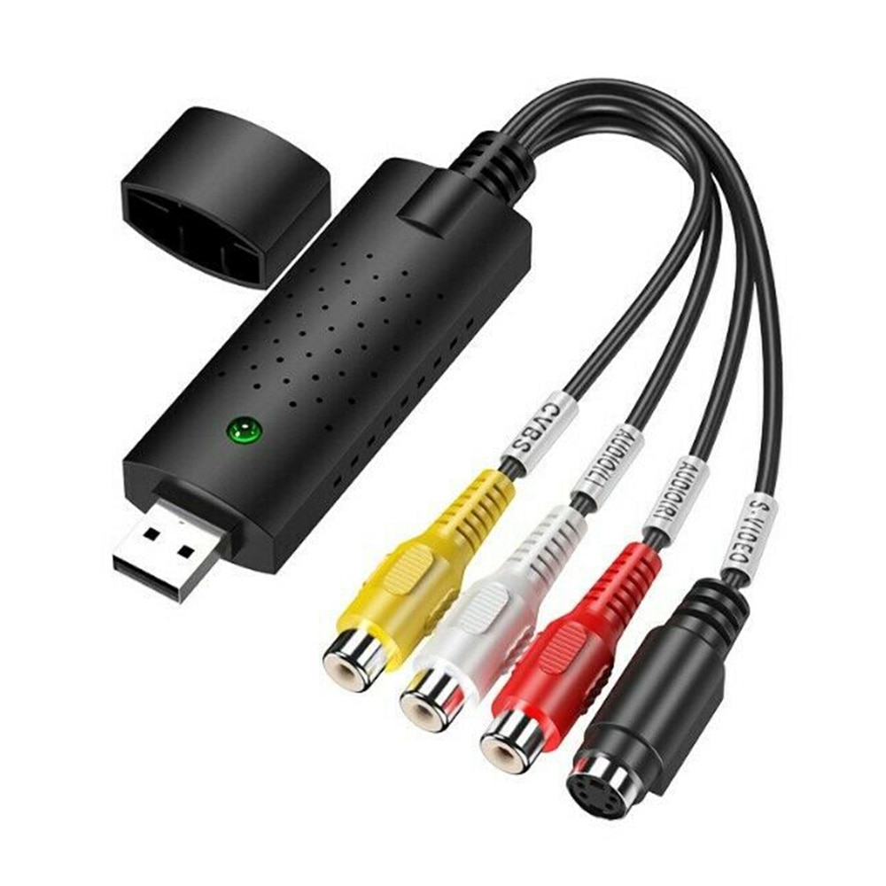 Audio VHS Video Capture USB2.0 Recorder To DVD Analog To Digital Converter Support Brightness Support All Formats