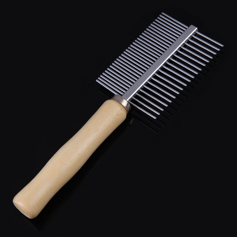 Multi-usage Dog Brush Stainless Steel Dog Brush Pet Grooming Steel Thick Hair Fur Shedding Remove Rake Comb Pet Grooming Brush