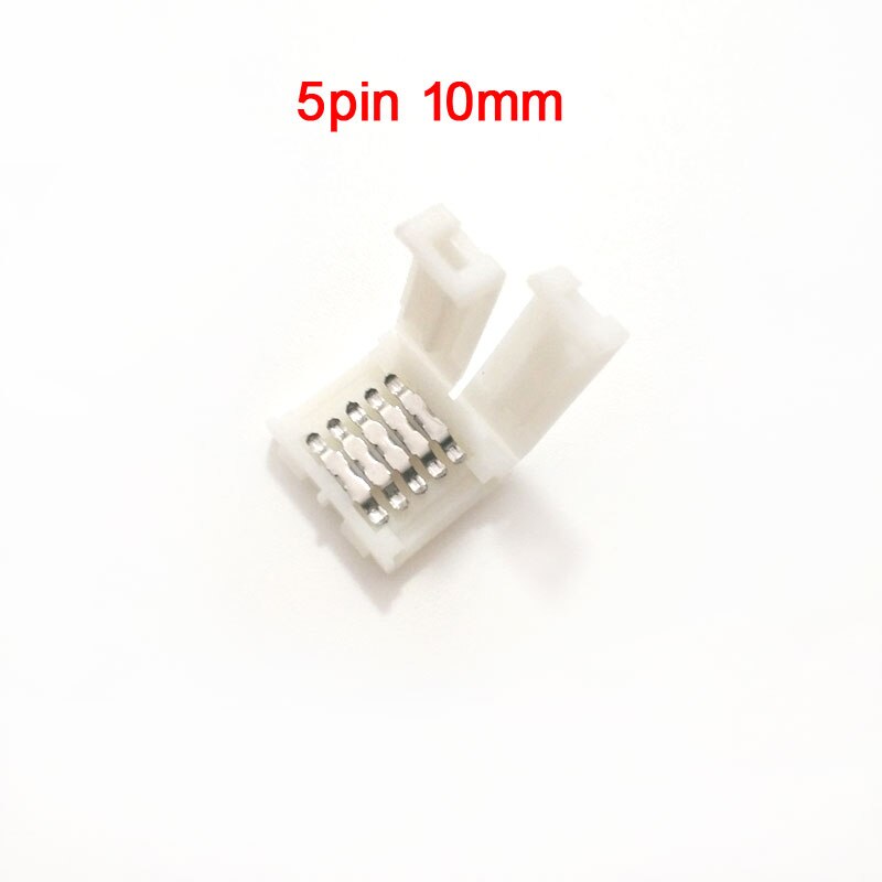 Gratis Lassen Printplaat Aansluiting Led Strip Connector 2Pin 3Pin 4Pin 5Pin 8 Mm 10 Mm 12 Mm Voor Led strip Licht: 5PIN 10MM