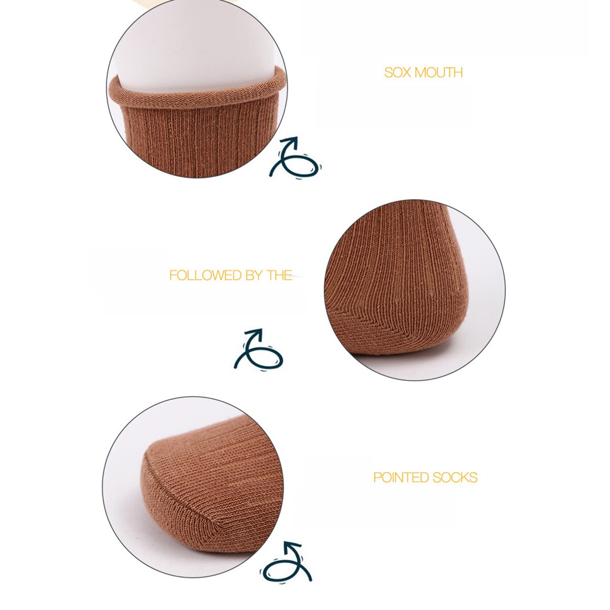 5Pcs Dikker Baby Sokken Peuter Meisjes Jongens Gebreide Floor Sokken Lente Herfst Warm Solid Losse Curling Rand sok