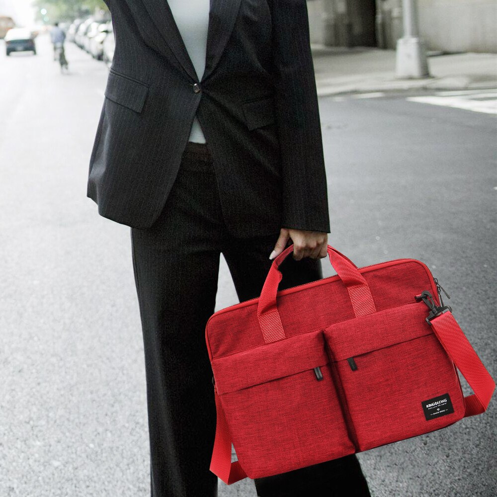 Kingslong messenger bags voor dames 15 17 inch crossbody tas casual schoudertas zakelijk voor laptoptas met handvat