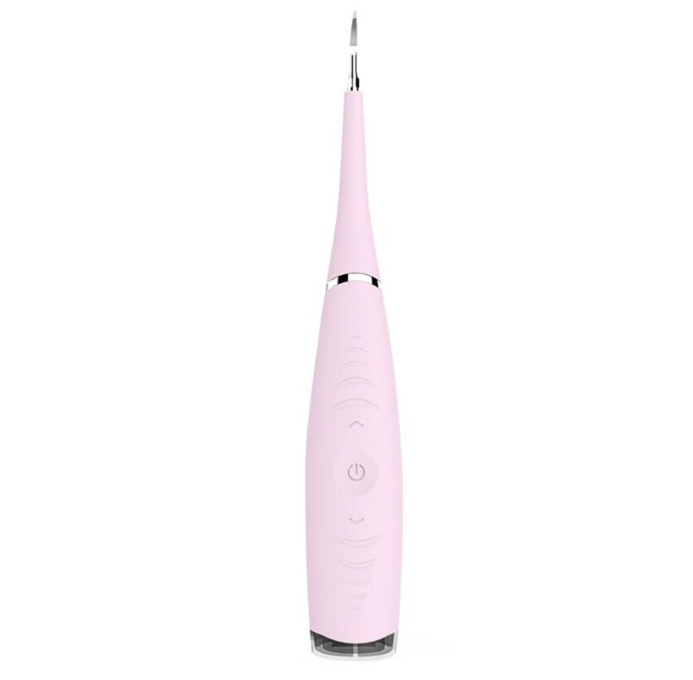 USB Recharge Vibration sonique détartreur dentaire dent Calculus dissolvant dents taches tartre outil de nettoyage blanchir les dents pour la directe: pink nobox