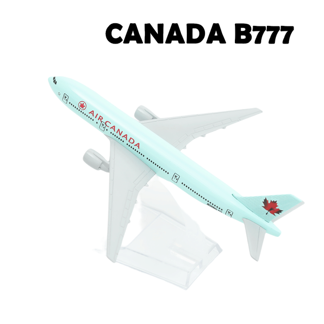 Scala Fedex Cargo Airplane lega Diecast Model 15cm World Aviation da collezione Souvenir giocattoli in miniatura per ragazzi: Air Canada B777