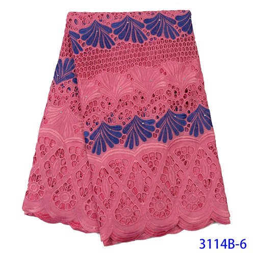 Black Latest French Lace Fabric Nigerian African Lace With Tulle Lace Fabric For Bridal YA3114B-2: Picture 6