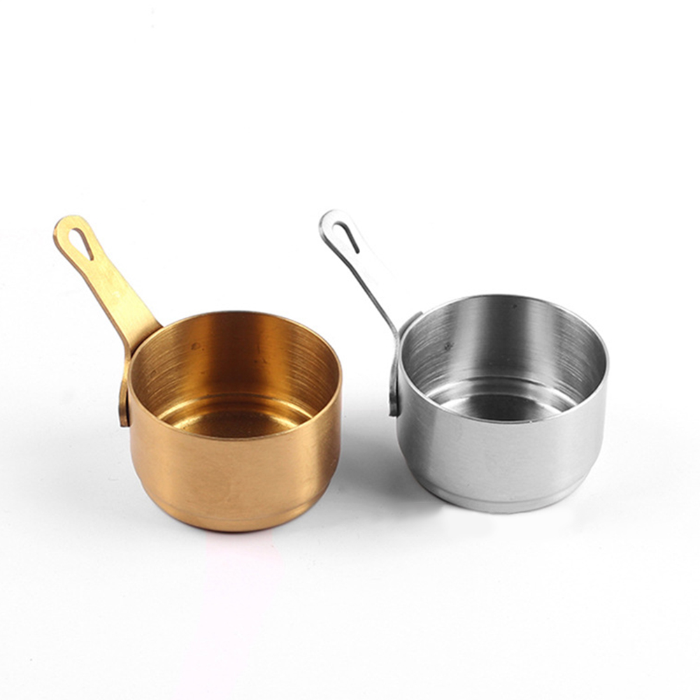 Roestvrijstalen melkpot Steelpan Anti-aanbak kleine pan Minipotten met handvat voor het opwarmen van melkkokken Papnoedels