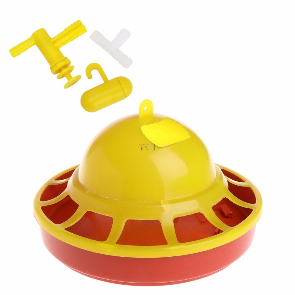 Chicken Drinking Automatic Fountain Brooder Drinkers Set Water Supply Poultry Chick Brooder Drinker