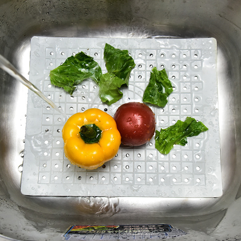 Quick Afvoer Keuken Tafel Anti Slip Zachte Rubber Gootsteen Mat Drogen Gerechten Warmte Isolatie Protector Multifunctionele Badkamer Thuis