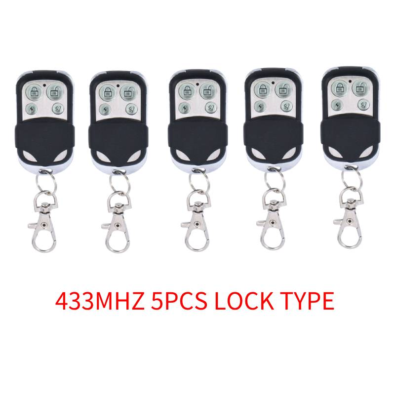 GERMA 433MHZ Remote Control 4 Channel Garage Gate Door Opener Remote Control Duplicator Clone Cloning Code Car Key: Red