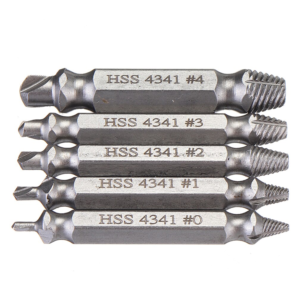 6Pcs Boren Beschadigd Tapeinduithalerset Boor Set Uit Gebroken Schroef, bout Remover Stripped Sloop Gereedschappen