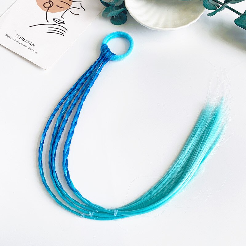 Kinderen Pruik Vlechten Koreaanse Meisjes Gekleurde Haar Tie Haar Accessoires Meisjes Tie Haar Rubber Band Twist Vlecht Hoofdtooi: 5