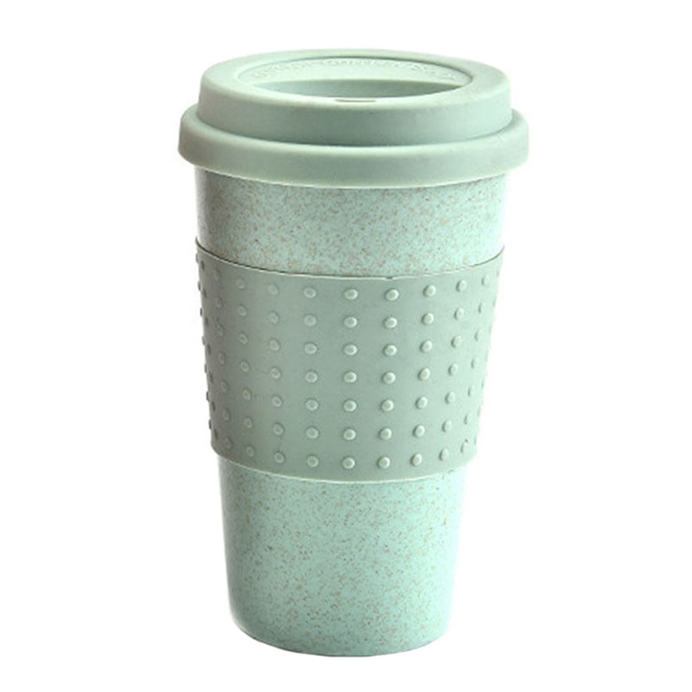 Travel Portable Polka Dot Thermal Insulated Tea Coffee Mug Cup Reusable Bamboo Fibre Eco Friendly Travel Mugs