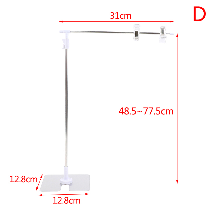 NIEUW 1PC Achtergrondstandaard Foto Achtergrond Props Cosmetische Posterstandaard Voor Studio Achtergrondpapier T-frame Fotografie Accessoires: GRIJS