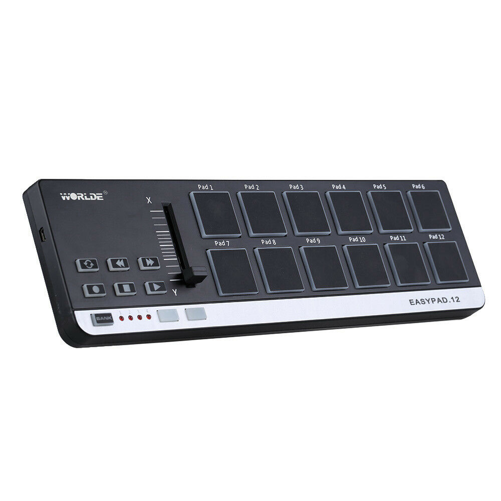 Worlde – contrôleur Midi pour clavier de Piano Easypad.12, Instrument de musique, Interface de tambour