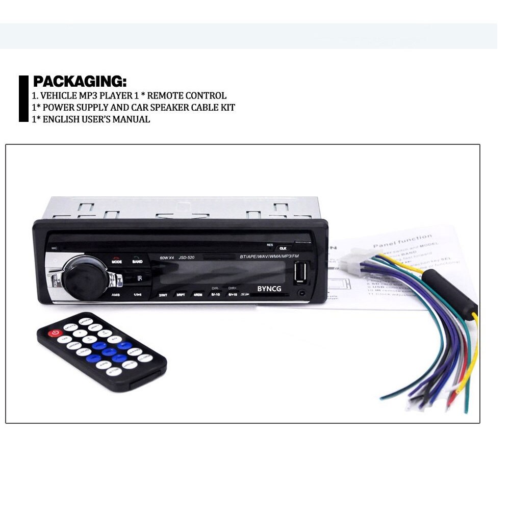 Autoradio Retro Een Din Autoradio Car Audio Blueto