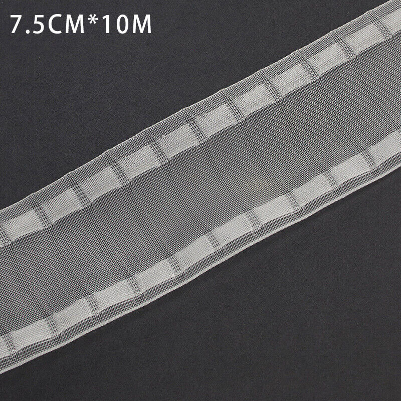 10m/20m weißer Falten vorhang Quetsch kopf Klebeband transparenter Stangen gürtel Handwerk Nylon Multifunktion vorhänge Zubehör