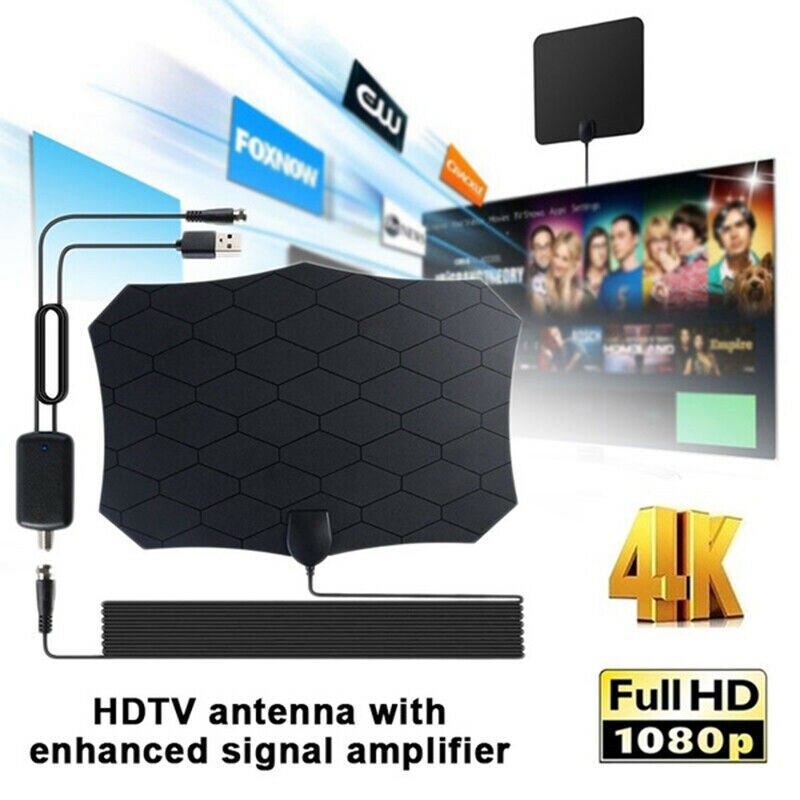 240 Miles Range TV Indoor Antenna Skywire Digital HD Amplified Digital HDTV 1080P Antenna for Life Local Channels