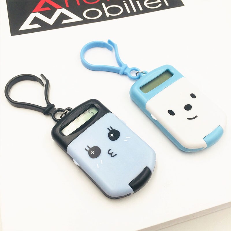 1pcs Portable Digit Calculator Kawaii Mini Calculator Pocket 8 Display Cartoon Cute Keychain Calculator Office Supplies