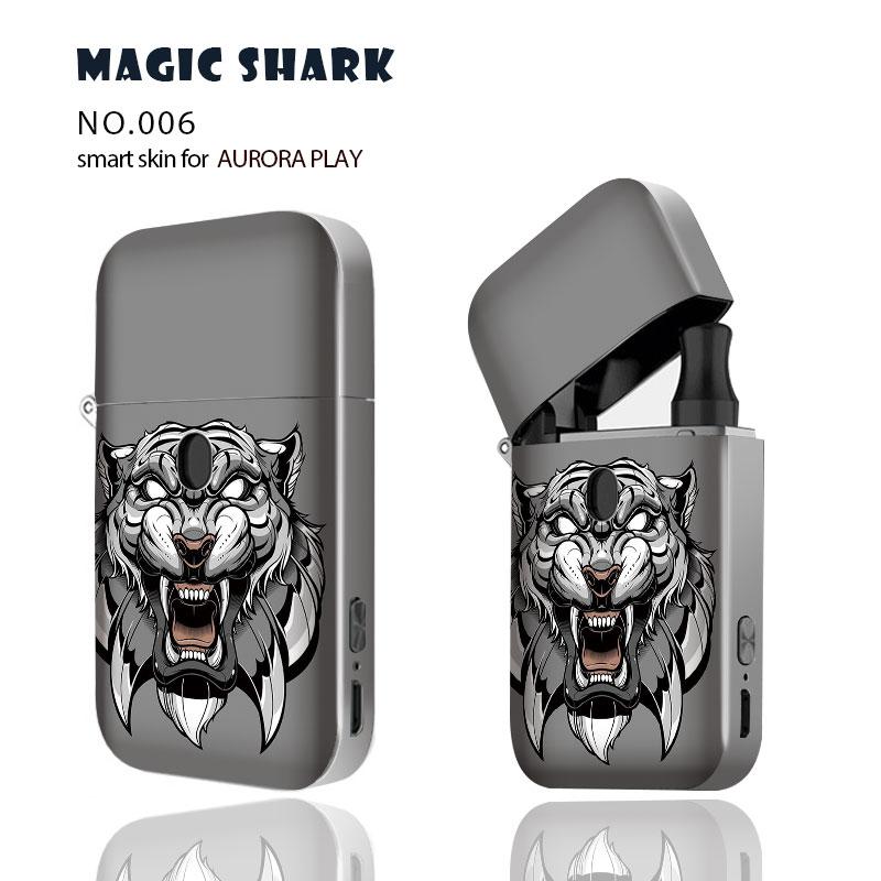 Magie Shark Coole Leopard Fuchs Tiger Lion Wolf PVC Fall Aufkleber Haut Abdeckung Warp Film für Aurora Spielen 001 -010: 006