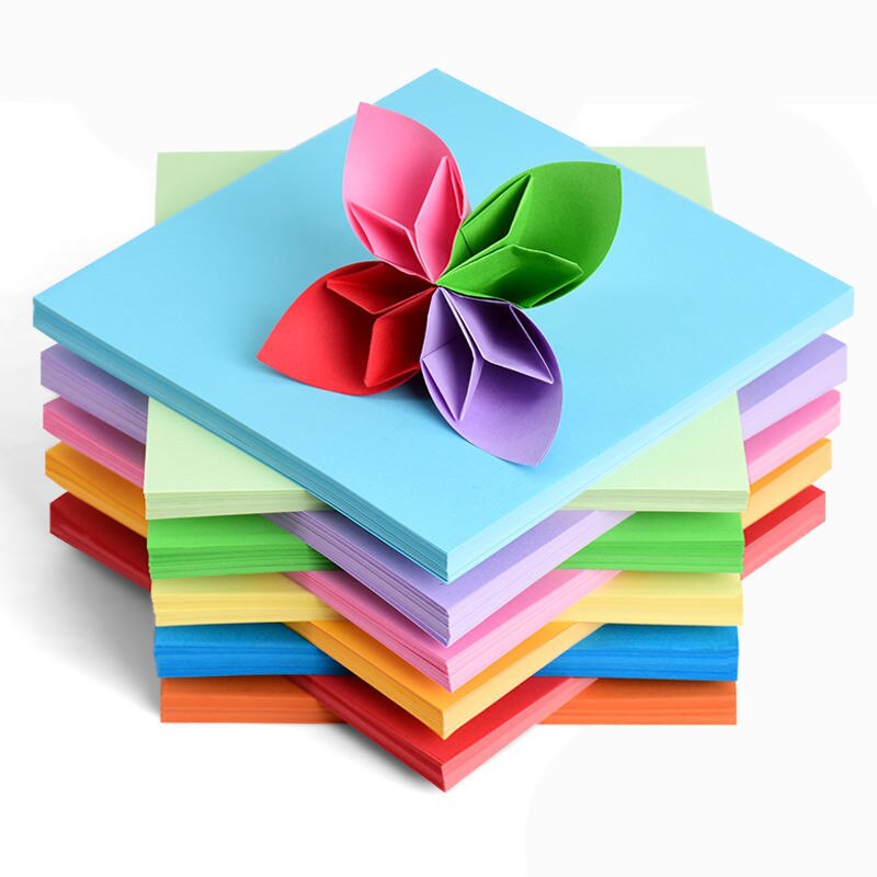 Wood pulp color cardboard 10-color handmade origami paper-cut stationery multifunctional paper