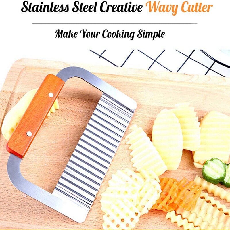 2 Pcs Stainless Steel Wavy & Straight Soap Mold Loaf Cake Cutter Cutting Tools Set,Soap Making Tool