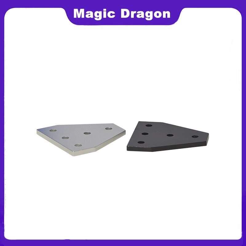 1PCS 5 holes 90 degree joint board plate corner angle bracket connection joint strip for 3030 4040 1515 aluminum profile