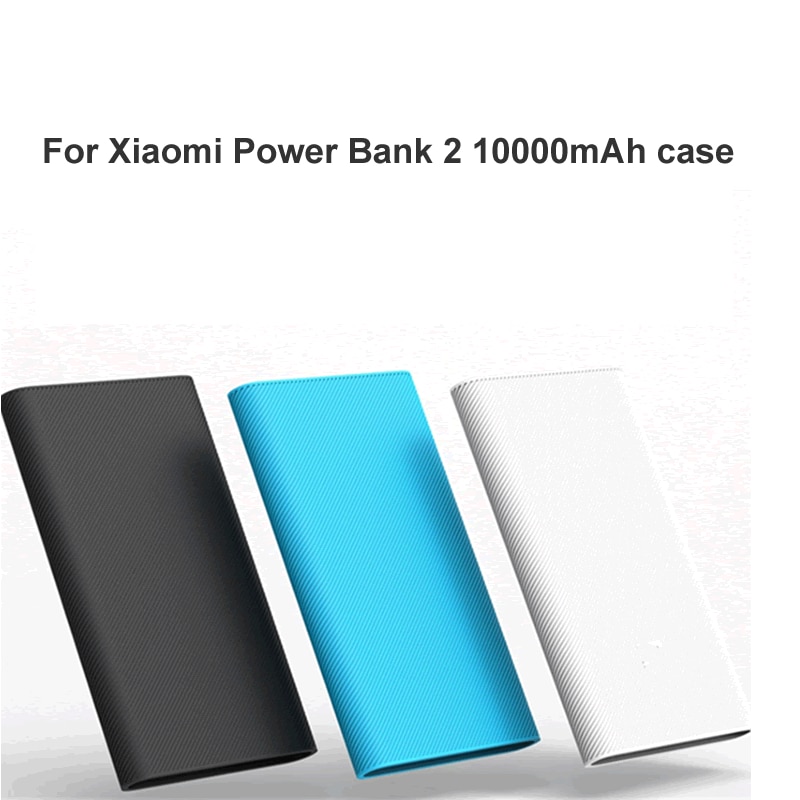 silicone di alta qualità di Banca di Potere Della Copertura di Caso per Xiaomi Banca di Potere 2 10000mAh Batteria Esterna di Protezione della pelle di Caso di PLM02ZM