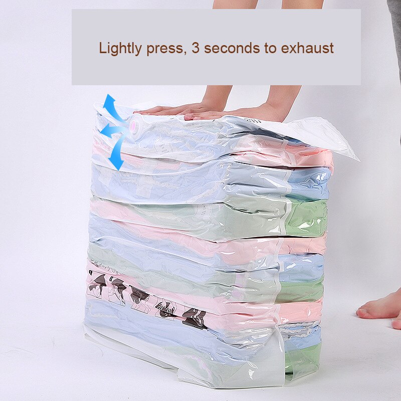 Bequem Vakuum Taschen Transparent Kleidung Quilt Saving Raum Paket Reise Kompression Startseite Organizer Zubehör Liefert