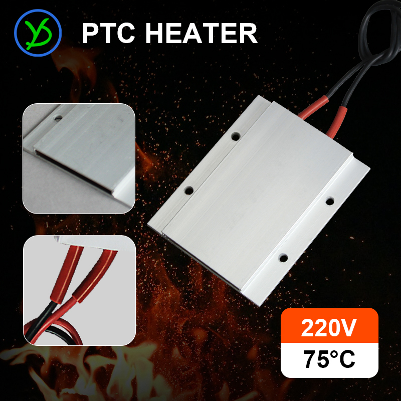 220v 75 ℃ termostaattinen ptc-lämmitin sähköinen lämmityselementti munahautomolämmitin keraaminen alumiinilämmitin kuorella 77*62mm