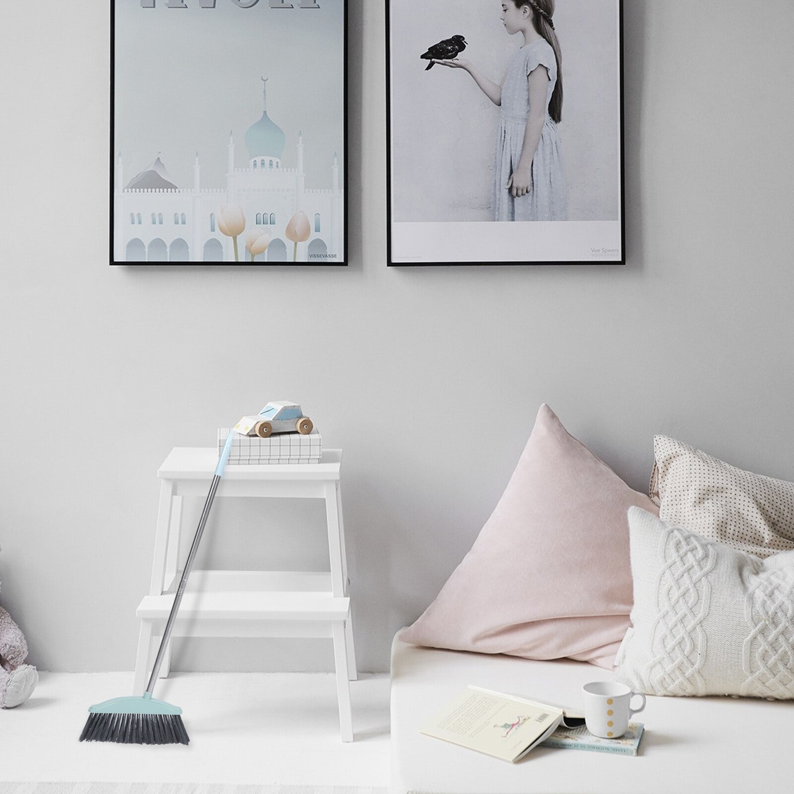 Lange Handvat Bezem Schoonmaak Bezem Huishoudelijke Cleaning Supply Metalen Handvat Bezem