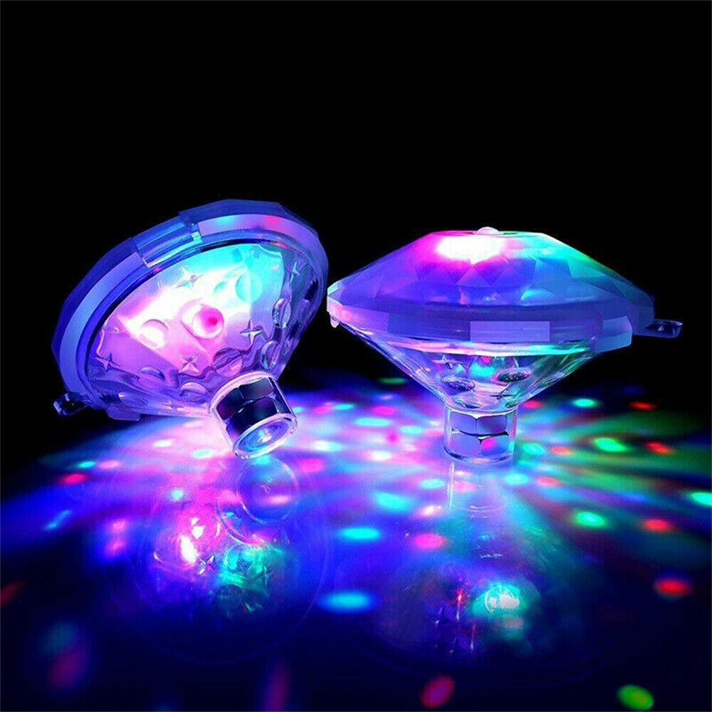 Schwimm Unterwasser Licht RGB Tauch LED Disko Licht glühen Anzeigen Schwimmen Schwimmbad Badewanne Lampe Schlecht Licht Batterie angetrieben
