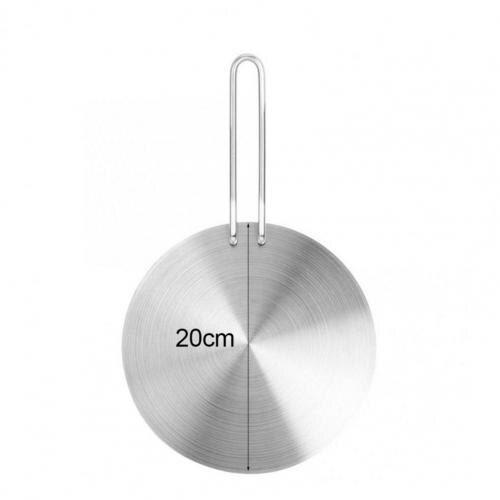 Practical Heat Conduction Plate Stainless Steel Insulation Board Powerful Handle Pot Ashes Protection Thermal Plate: 20cm