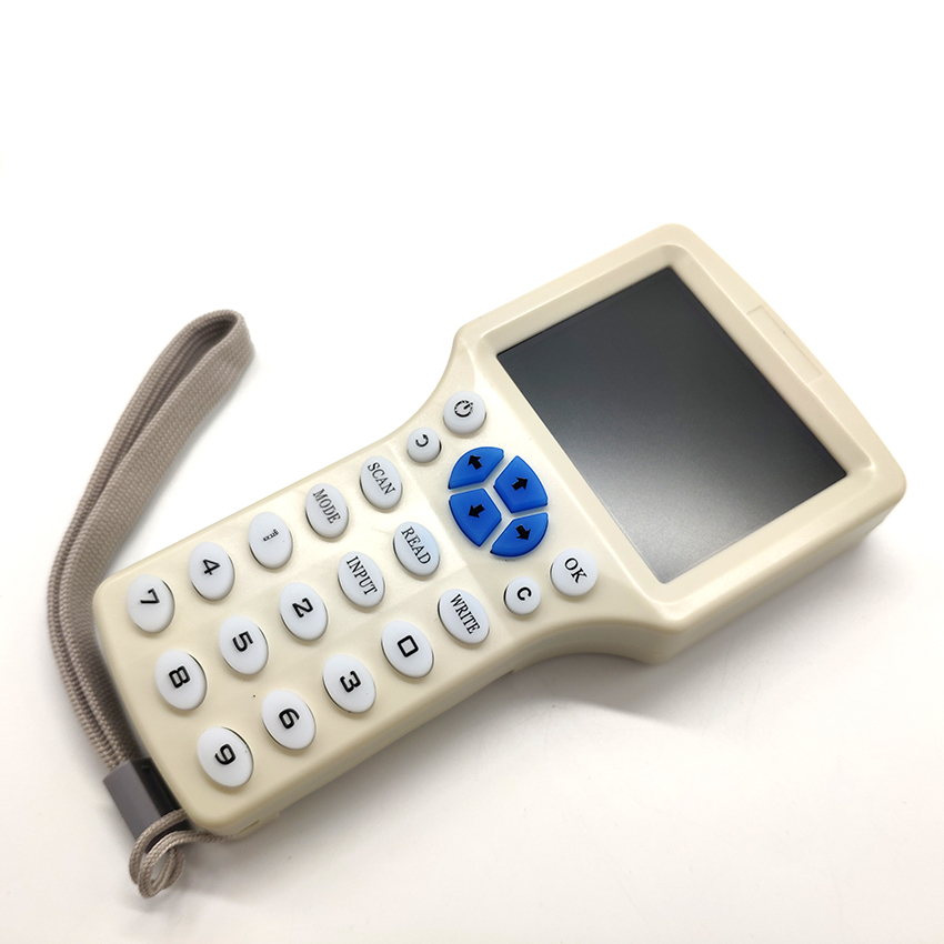Lector de fotocopiadora Rfid NFC en inglés, copia Cloner, programador de frecuencia 10 + 5 unidades de 125khz, teclas EM4305 + 5 unidades de 13,56 mhz, tecla UID: Copier only