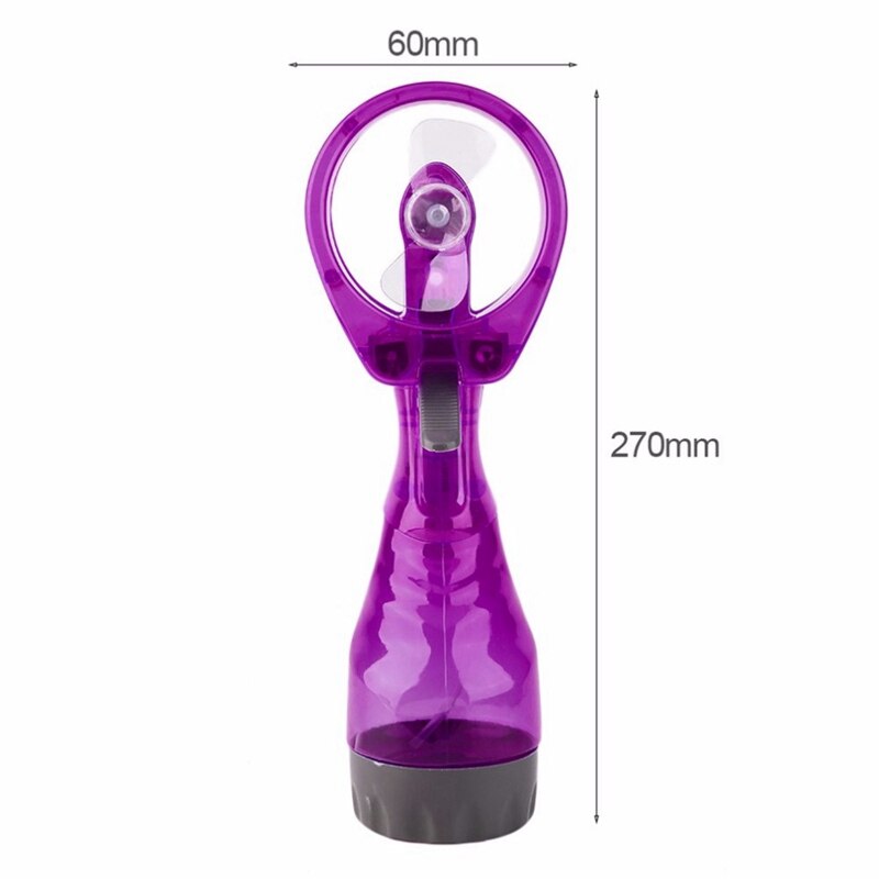 Portable Handhold Water Mist Fan 2In1 Functions Powerful Fan Mini Outdoor Water Cooling Spray Fan Humidification Fan