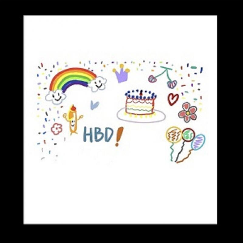 Happy Birthday Night Light Photo Projector Birthday Party For Kids Korean Wedding Projection Lamp Bedroom Decoration 2022: 012