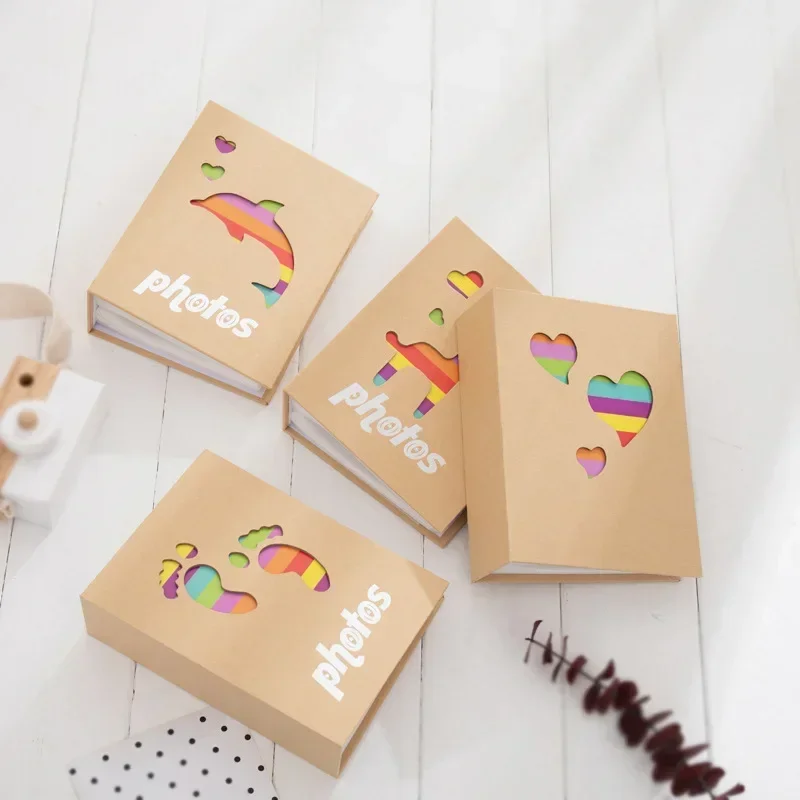 6 tommer mini fotoalbum billedopbevaring 100 lommer scrapbooking billede gemmer hukommelse øjeblikkeligt fotoalbum billede