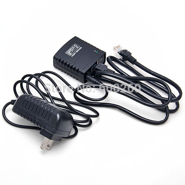 USB 2.0 LRP Print Server Share a LAN Networking USB Printer Ethernet Hub Adapter#3320