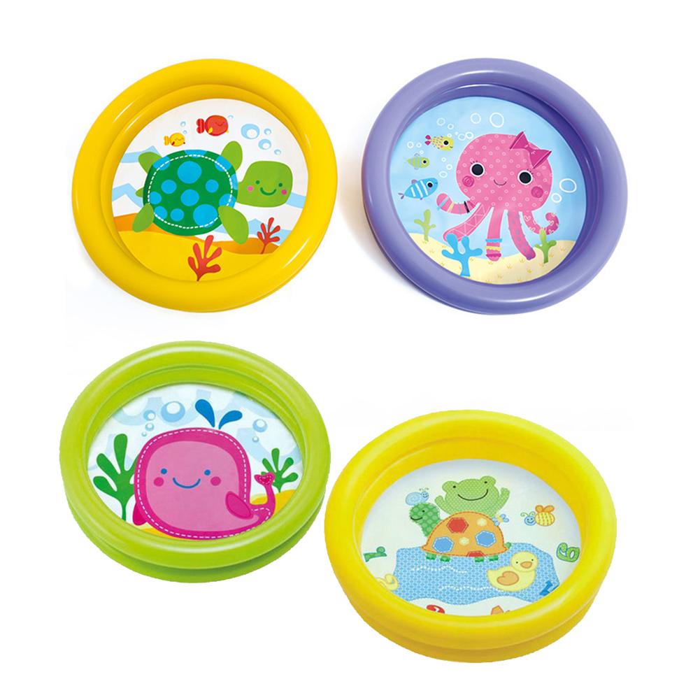 Portable Baby Inflatable Swimming Pool Cartoon Round Basin Water Bathtub