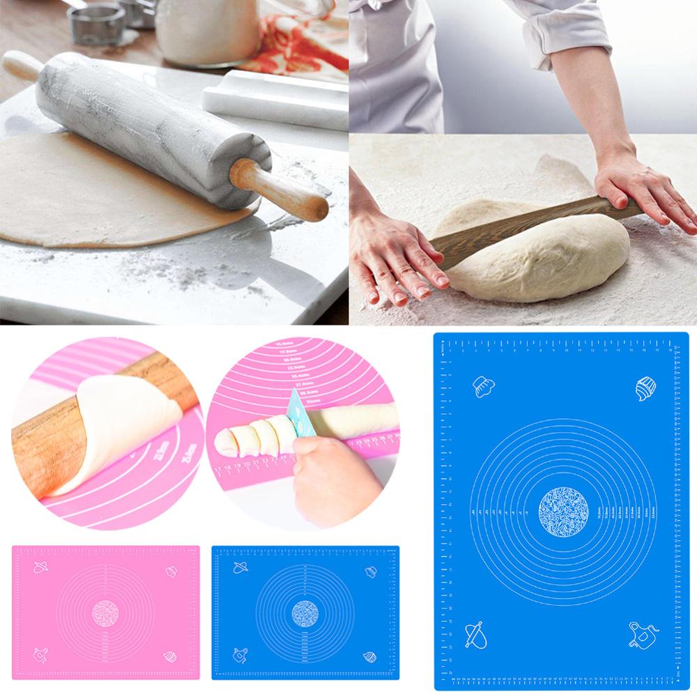 30X40Cm Siliconen Cake Deeg Gebak Fondant Rolling Cutting Mat Bakken Pad Pastry Boards Cookie Decorating Gereedschap