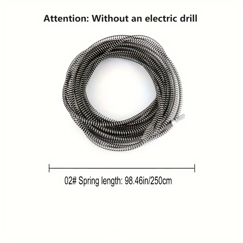 Heavy-Duty Electric Drain Cleaner Spring Tube Dredger Household Plumbing Unclogs Toilets Sinks Kitchen Bathroom Cleaning Tools: army green