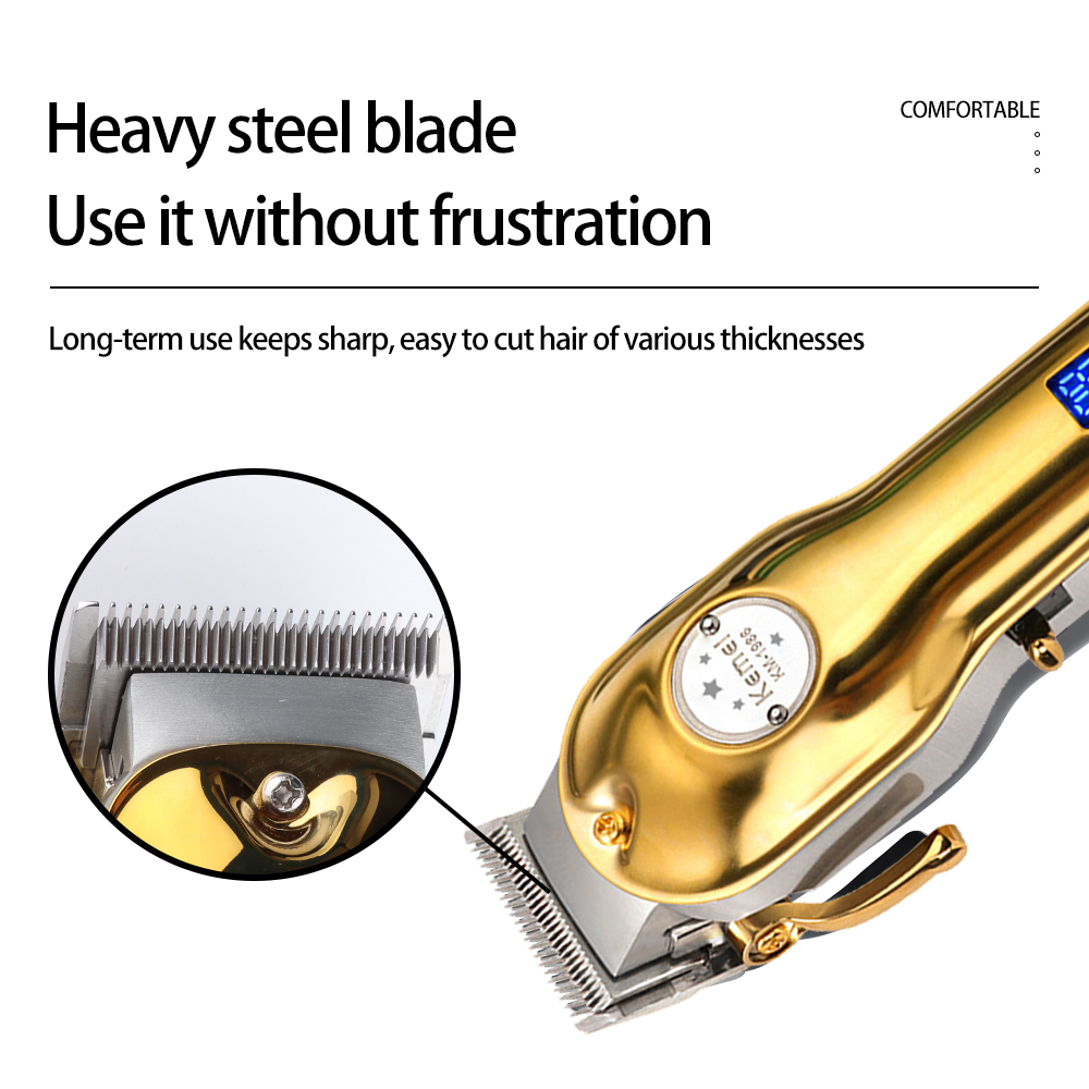Kemei Tondeuse Mannen Trimmer Kapper Aanbevolen Professionele Kemei Elektrische Tondeuse Mannen Elektrische Trimmer Lcd Display