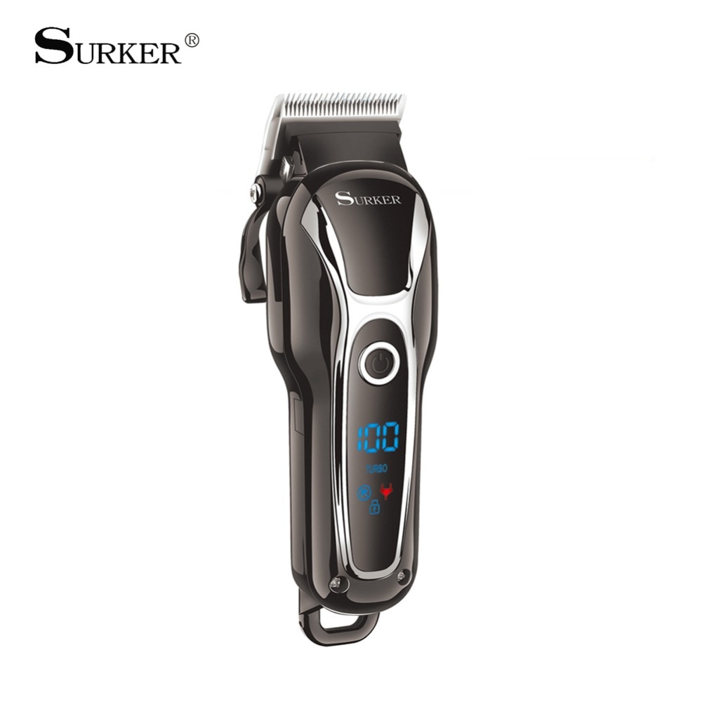 SURKER SK-805 Rechargeable Hair Clipper Men's Cord... – Grandado