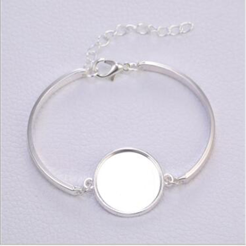 Novo 10 pçs sublimação pulseiras círculo base moda transferência de calor diy pulseira em branco jóias consumíveis em branco suprimentos