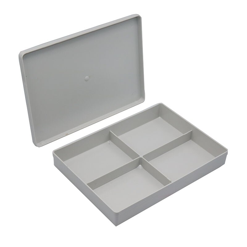 Simple style 4 grid storage box plastic box school stationery box home decoration loose supplies storage box