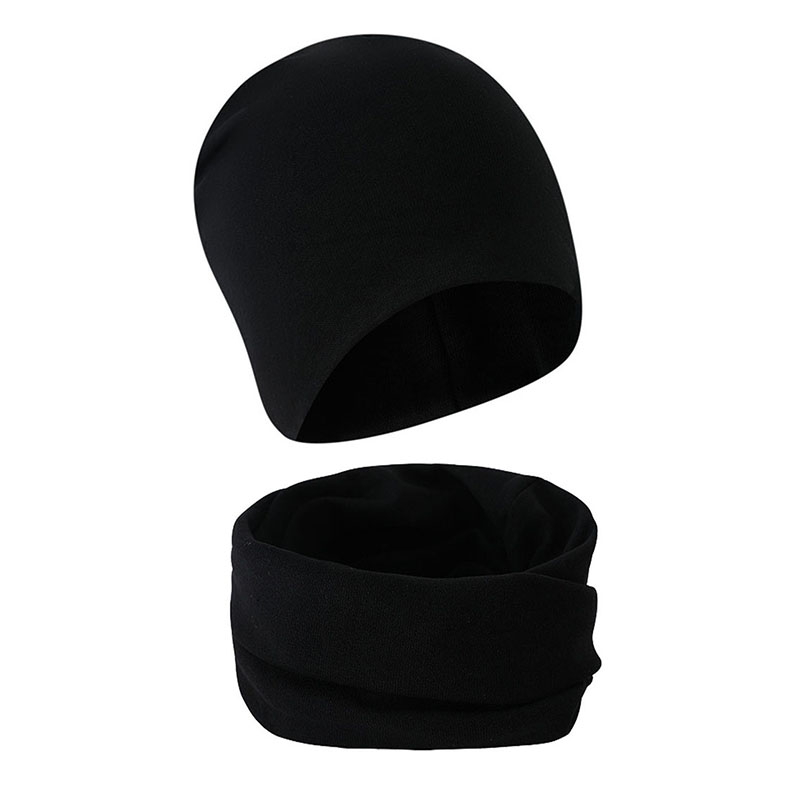 Kindermuts, sjaal, herfst/winter, effen kleur, warme peutermuts, sjaal voor meisjes en jongens, babymutsenset, nekwarmer voor kinderen: Wit