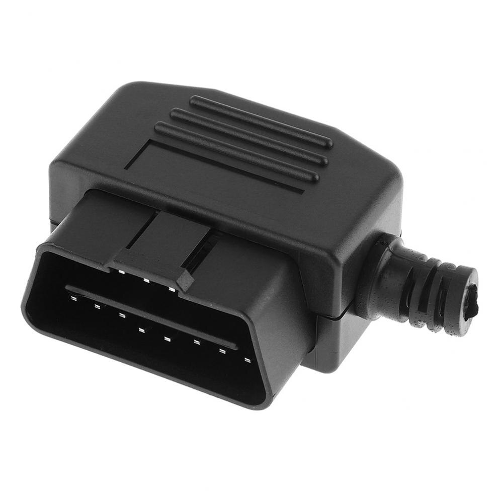 Een obd ii obd 2 l type 16 pin mannelijke autoscanner vervangt connector kabel draad aansluitingen connector stekker met behuizing en schroef