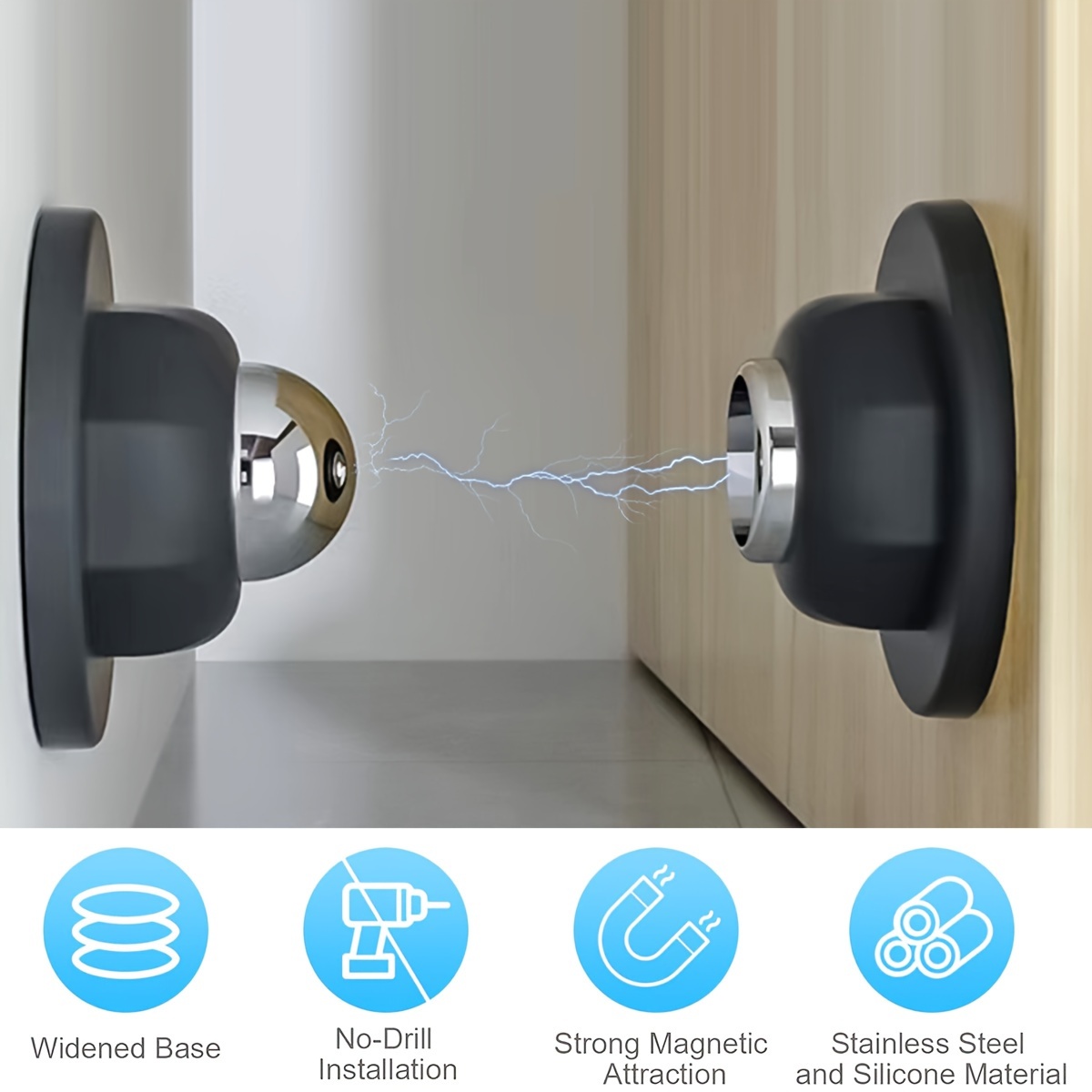 Magnetic Door Catch RV Door Retainer RV Door Stop Retaining Catch Latch For RV Caravan Camper Motorhome Boat Door RV Parts