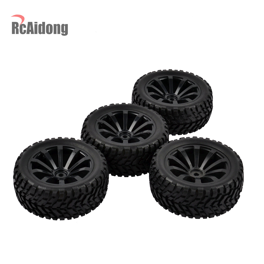 4PCS RC Car Tires - Rubber Off-road Wheels for Traxxas Tamiya HSP HPI Kyosho RC On Road Cars