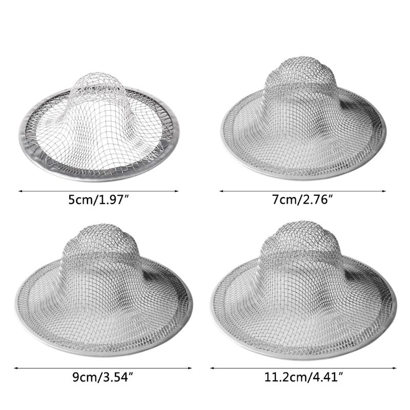 Stainless Steel Kitchen Sink Strainer Hair Catcher Stopper Bathroom Bathtub Shower Drain Filter Percolator G8TB